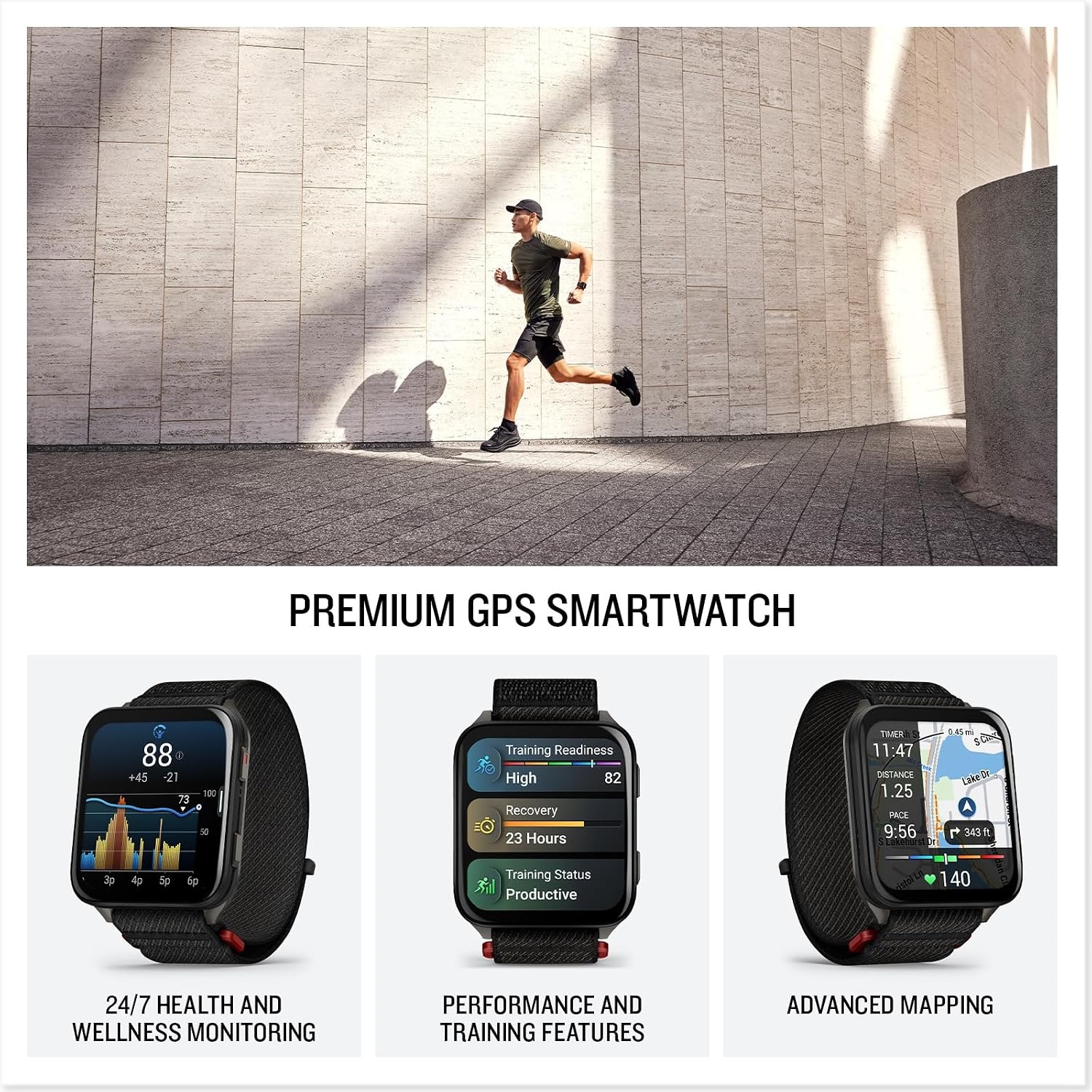 image:imageGarmin Venu X1 Thin and Lightweight GPS Smartwatch AMOLED Display Advanced Health and Fitness Features Black with Slate Titanium Caseback and ComfortFit Nylon Band 2 Amoled Display 8mm Thin Case Titanium Caseback Comfortfit Nylon Band Up to 8 Days Battery 5 AtmBlack