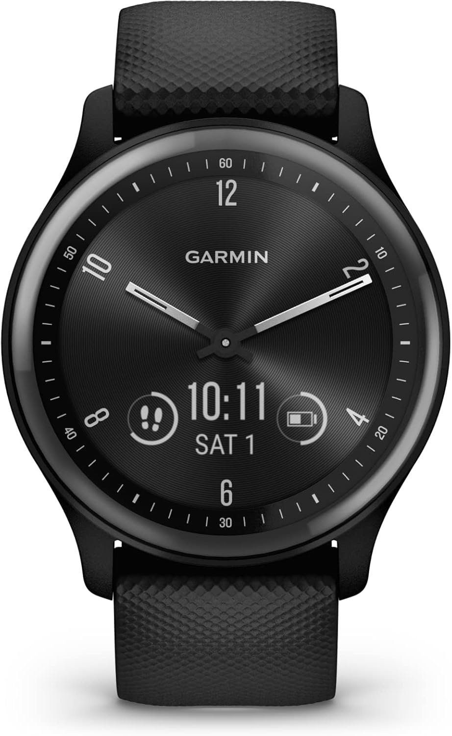 image:imageGarmin vivomove Sport Hybrid Smartwatch Health and Wellness Features Touchscreen BlackBlack