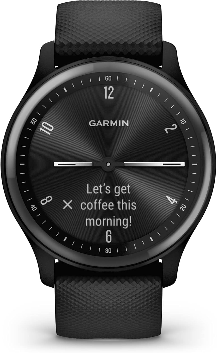 image:imageGarmin vivomove Sport Hybrid Smartwatch Health and Wellness Features Touchscreen BlackBlack