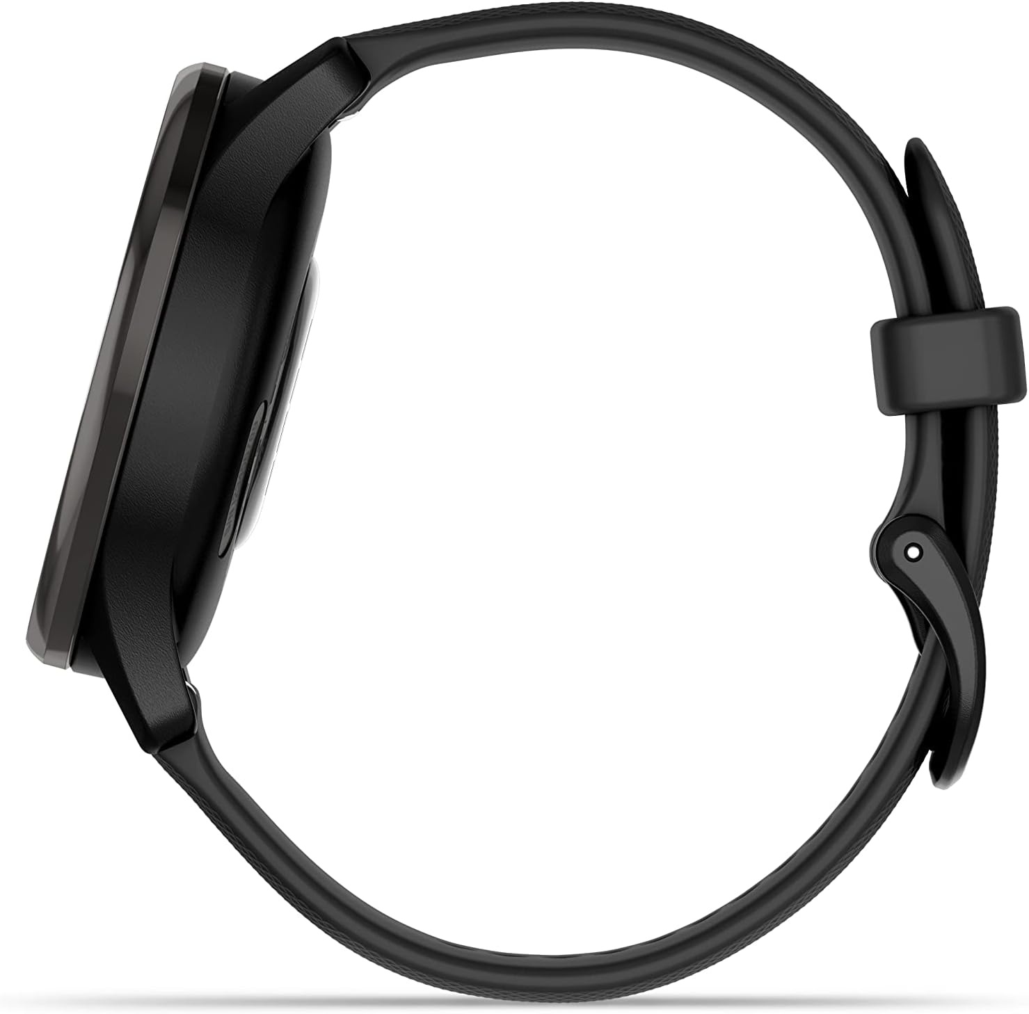 image:imageGarmin vvomove Trend Stylish Hybrid Smartwatch LongLasting Battery Life Dynamic Watch Hands and Touchscreen Display Peach Gold Stainless Steel Bezel with Ivory Case and Silicone BandBlack