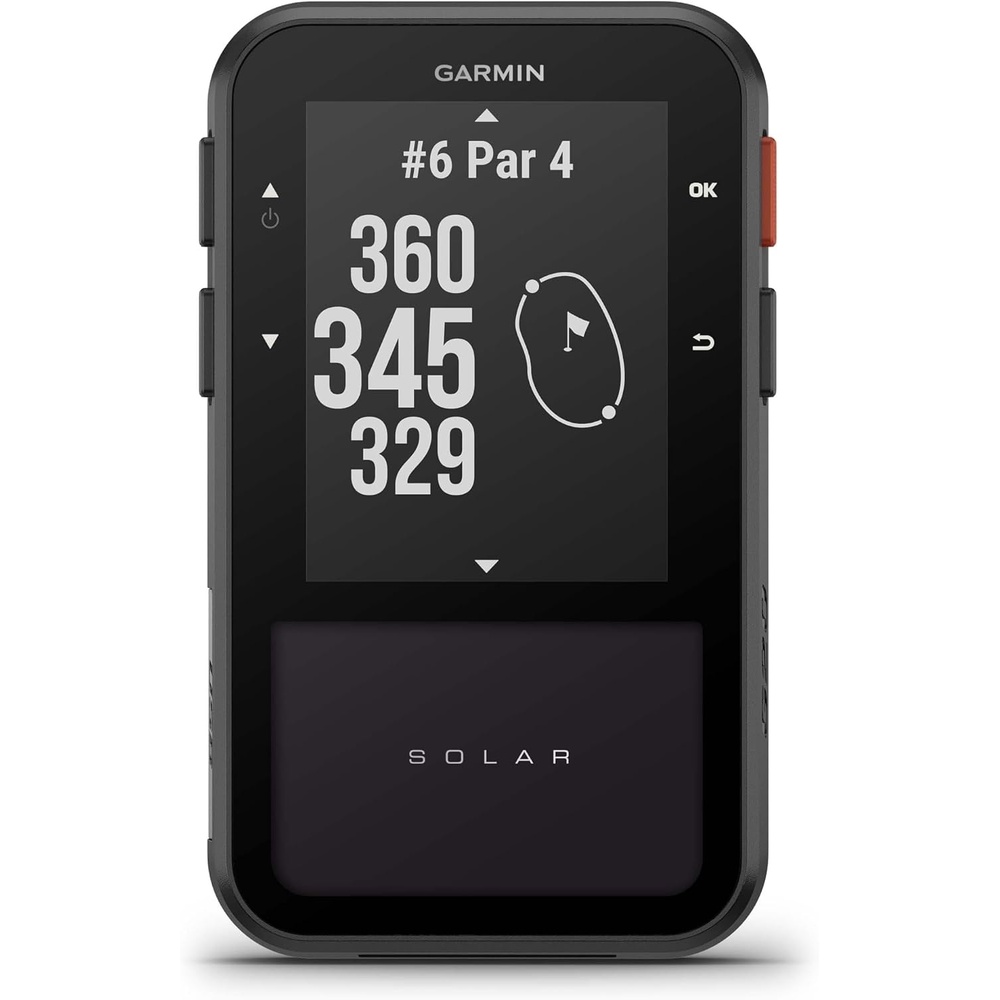 image:imageGarmin Approach G20 Solar GPS Golf Handheld with Solar Charging SunlightReadable High Resolution Display Builtin Magnet to Mount On Your Cart Big Numbers for Easy Reading