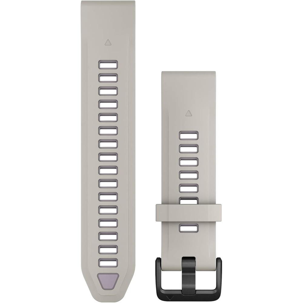 image:imageGarmin QuickFit 20mm BlackPebble Gray Silicone BandFog GrayLavender