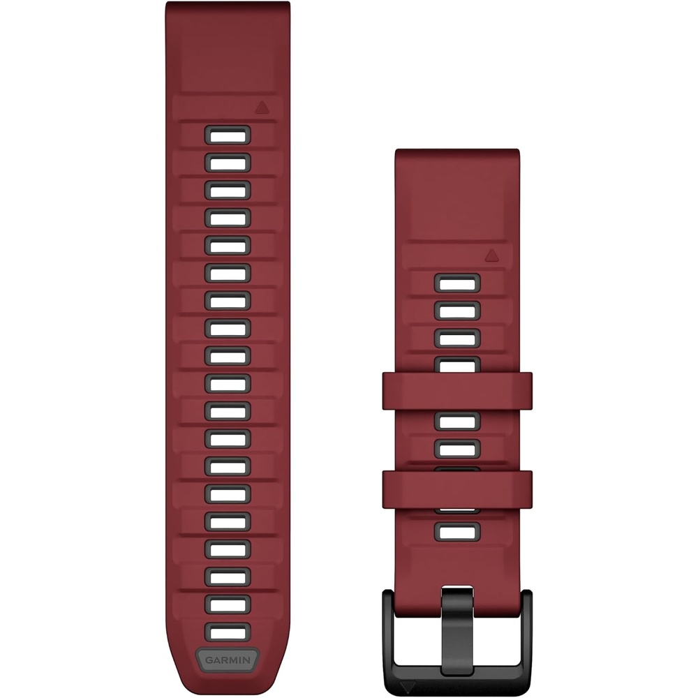 image:imageGarmin QuickFit 20mm BlackPebble Gray Silicone BandMarsalaGraphite