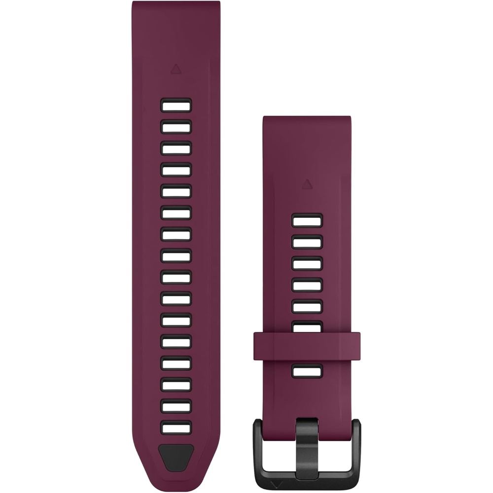 image:imageGarmin QuickFit 20mm BlackPebble Gray Silicone BandMerlotGraphite