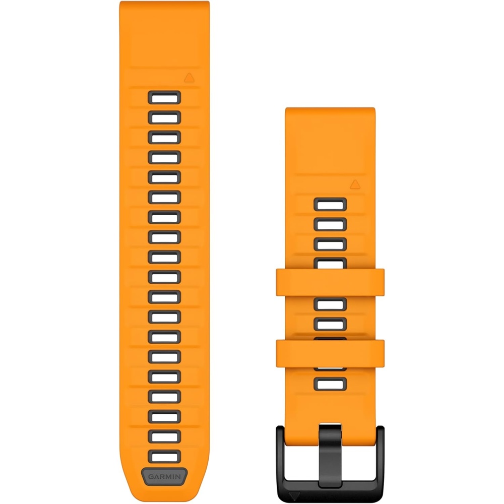 image:imageGarmin QuickFit 20mm BlackPebble Gray Silicone BandSparkOrange