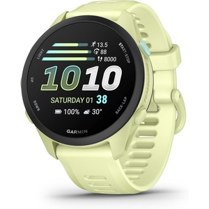 Garmin Forerunner® 170 Music, GPS Running Smartwatch, Advanced Training Metrics and Recovery Insights Plus Music Storage, Black with Black/Amp Yellow Band(Citron)